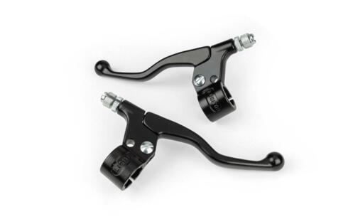 Brake Levers + Mounts (x2) black short universal