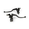 Brake Lever Set w/ mirror mount and brake light switch black