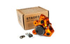 Front Brake Caliper CNC aluminium Stage6 Minarelli / Piaggio / Peugeot orange