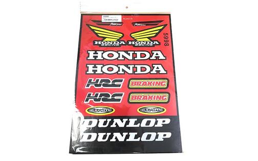 Sticker Sheet Honda / Dunlop 33x22cm