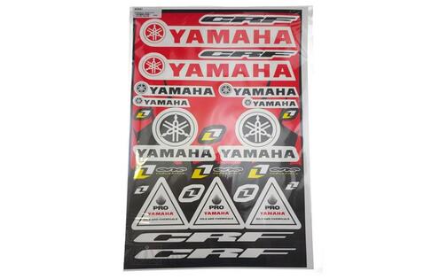 Sticker Sheet Yamaha Red