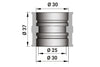 Intake Rubber Boot Malossi 31/31mm TM24 / PHBL