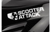 Sticker Scooter-Attack, white