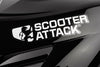Sticker Scooter-Attack, white