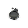 Tax Disc Holder round aluminium carbon