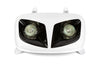 Headlight Mask (twin) white / black Yamaha BW's after 2004