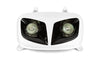 Headlight Mask (twin) white / black Yamaha BW's after 2004