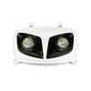 Headlight Mask (twin) white / black Yamaha BW's after 2004