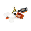 Indicators Mini Rectangle carbon / orange + white