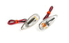 Indicators / Lamps glue-on drop-shaped Fender chrome