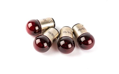 Bulbs tail / brake light (x4) 12V - 18/5W BAY15D red