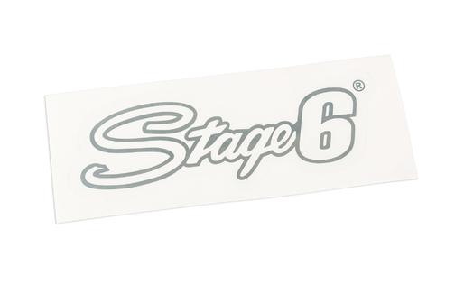 Sticker Stage6 logo 20x6cm silver