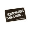Sticker Scootertuning is not a crime black/ white