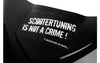 Sticker Scootertuning is not a crime black / white