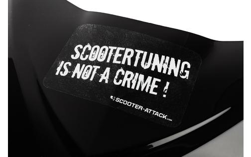 Sticker Scootertuning is not a crime black / white