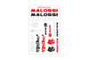 Sticker Sheet Malossi Mini 11,5x16,8cm black / red / white