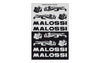 Sticker Sheet Malossi Mini 11,5x16,8cm black / silver