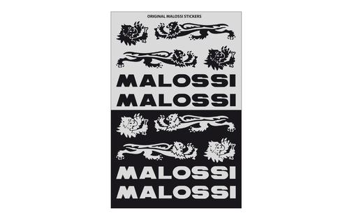 Sticker Sheet Malossi Mini 11,5x16,8cm black / silver