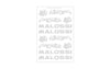 Sticker Sheet Malossi Mini 11x16,8cm silver