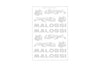 Sticker Sheet Malossi Mini 11x16,8cm silver