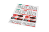 Sticker Sheet Aprilia Racing 25x20cm